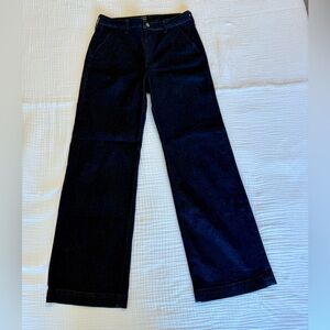 J. Crew Dark Indigo Wide-Leg Jeans